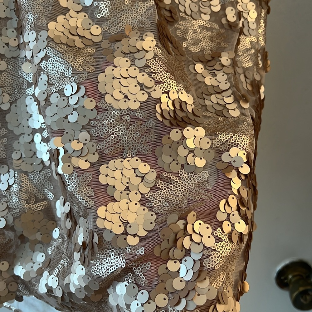 Free People Sequin Mini Dress in Rose Gold - Picture 10 of 10